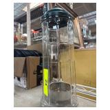 Vintage Glass Dispenser with Metal Lid