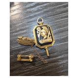 Gold Fill Trojan-Themed Watch Fob
