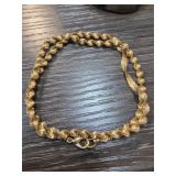 Gold-Plated Twisted Chain Necklace