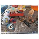 Animal Figurines and Sports Accessories
