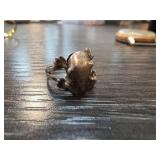 Sterling Silver Frog Ring Approx. Sz. 5
