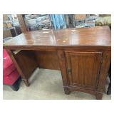 Wood Desk with Storage Cabinet