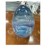 Handblown Glass Teardrop Paperweight