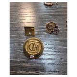 Gold-Fill Cufflink and Stud Set with Gemstones