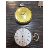 Two Open-Faced Pocket Watches WALTHAM+