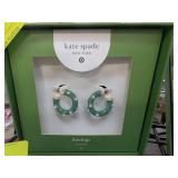 Kate Spade Green Hoop Earrings