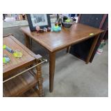 Wooden Table with Rectangular Top