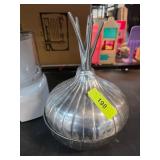 Metal Onion-Shaped Lidded Bowl