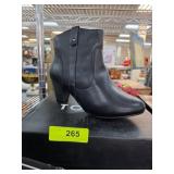 Black Ankle Boots with Block Heel