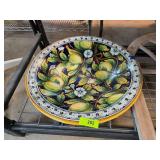 Hand-Painted Ceramic Platter by The Art Gallery, I