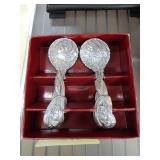 Arthur Court Two Decorative Metal Spoons in Box