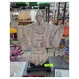 Plaster Statue of Robed Figure on Base