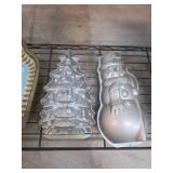 Christmas Tree and Snowman Cake Pans