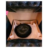 Wilsonï¿½s Leather Black Hat with Faux Fur