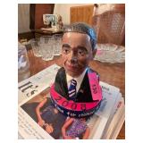 Bust-Style Ceramic Bank with 2009 Inscription