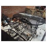 Metal Patio Table with Chairs