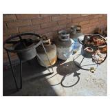 Outdoor Gas Burners and Propane Tanks