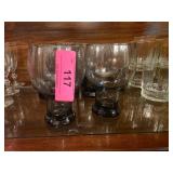 Clear Glass Stemware Goblets