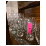 Clear Glass Goblets and Glasses