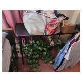 Black Folding Table with Metal Frame