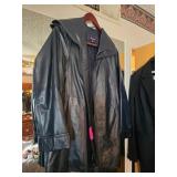 Roamans Womenï¿½s Black Faux Leather Coat