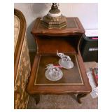 Wooden End Tables with Inlay Detailing