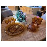 Indiana Tiara Glass Amber Collection