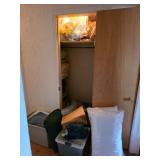 Closet Lot with Linens and Miscellaneous Items