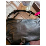 Dooney & Bourke Black Leather Coach Shoulder Bag