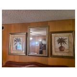 Framed Artwork Lot and Home Decor Pieces