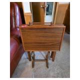 Wooden Folding TV Trays With Stand