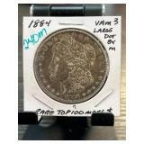 1884 Morgan Dollar VAM 3 Top 100 Coin