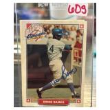 Ernie Banks Signed Trading Card With COA