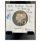 1970 Austria Proof 10 Schilling Silver Coin