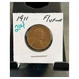 1911 Lincoln Wheat Cent in Fine/Very Fine Conditio