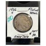 1926-S Buffalo Nickel, Fine Detail