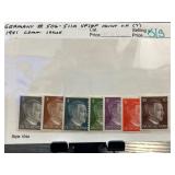 1941 Germany Mint Stamps Set Style 104a