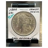 1889 Morgan Silver Dollar VAM 20 in Holder