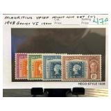 1948 Mauritius George VI Stamp Set