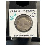 1926 Buffalo Nickel Mint Error Coin