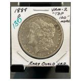 1889-O Morgan Dollar VAM-2 Rare Oval Var