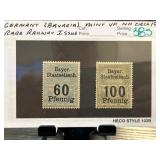 Bavarian Railway Stamps c.1900 Mint
