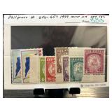 Philippines 1959 Mint Stamp Set 650-657