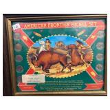 American Frontier Nickel Set With Artwork Display
