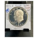 1971-S Proof Silver Eisenhower Dollar Coin