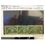 1925-8 Special Handling Stamp Set