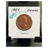 1954 Lincoln Wheat Cent Coin