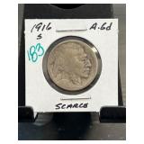 1916-S Buffalo Nickel in Holder
