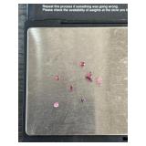 Loose Pink and Red Gemstones, 0.95 Ct Total