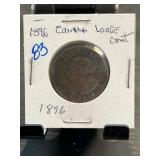 1896 Canadian Large Cent Coin